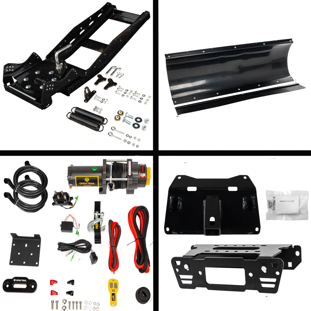 Open Trail Snowplow Kit for various Polaris Ranger Crew Pro XD/570/900/1000 - MojoMotoSport.com