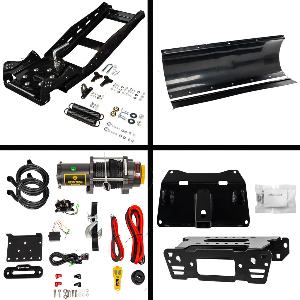 Open Trail Snowplow Kit for various Polaris Ranger Crew Pro XD/570/900/1000 - MojoMotoSport.com
