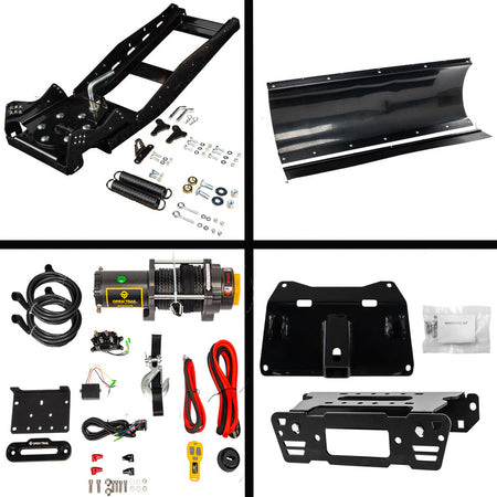 Open Trail Snowplow Kit for various Polaris Ranger Crew Pro XD/570/900/1000 - MojoMotoSport.com