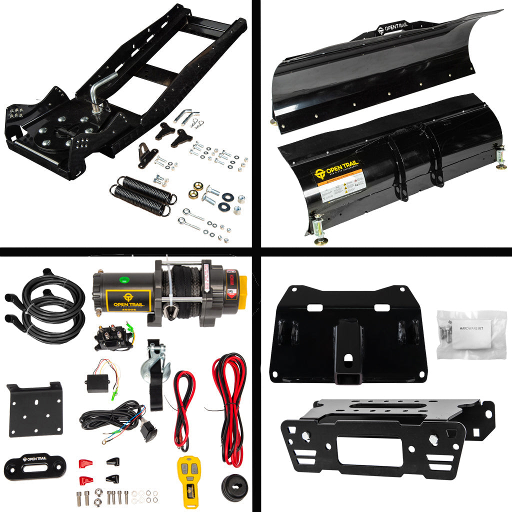 Open Trail Snowplow Kit for various Polaris Ranger Crew Pro XD/570/900/1000 - MojoMotoSport.com