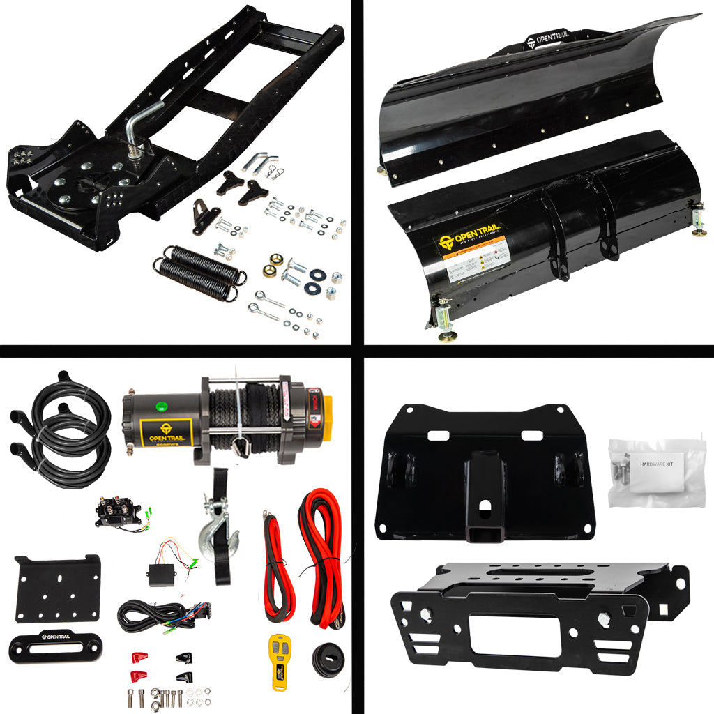 Open Trail Snowplow Kit for various Polaris Ranger Crew Pro XD/570/900/1000 - MojoMotoSport.com