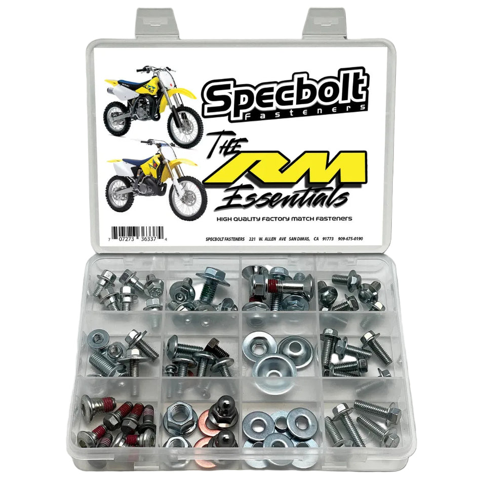 Specbolt Suzuki RM 2-Stroke Essentials Track & Trail Bolt Kit | SUZ-RM-ES