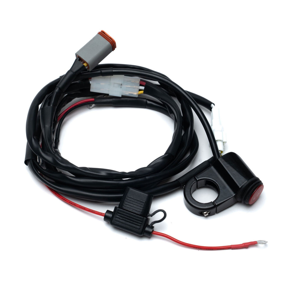 Baja Designs Squadron 2.0 4-pin Deutsch Motorcycle Wiring Harness w/ Switch