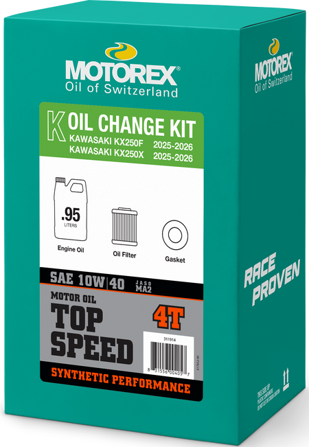 Motorex Motorex Top Speed Oil Change Kit Kawasaki 0.95L 10W/40 | 311914
