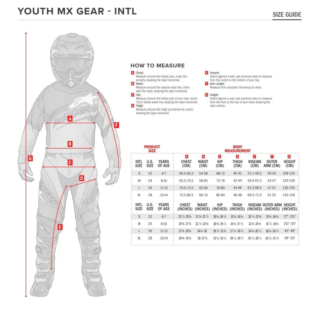 Alpinestars 2024 Youth Racer Racer Jerseys [Closeouts] - MojoMotoSport.com