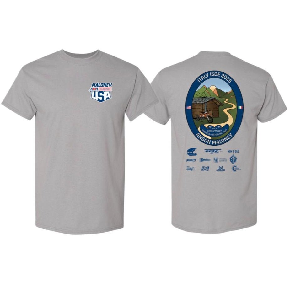 Anson Maloney ISDE Italy 2025 T-Shirt - MojoMotoSport.com