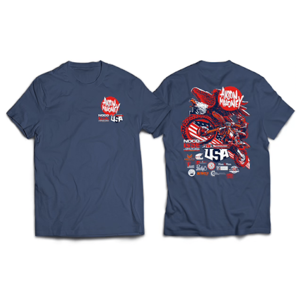 Anson Maloney ISDE Spain 2024 T-Shirt - MojoMotoSport.com
