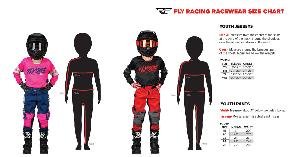 Fly Racing Youth F-16 Raze Combo Kit - Black/Red/White