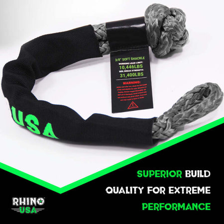 Rhino USA Synthetic Soft Shackle (1Pk 3/8InX22In) (Gray)