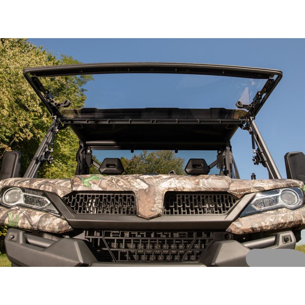 SuperATV CFMOTO UForce 1000 Scratch Resistant Flip Windshield