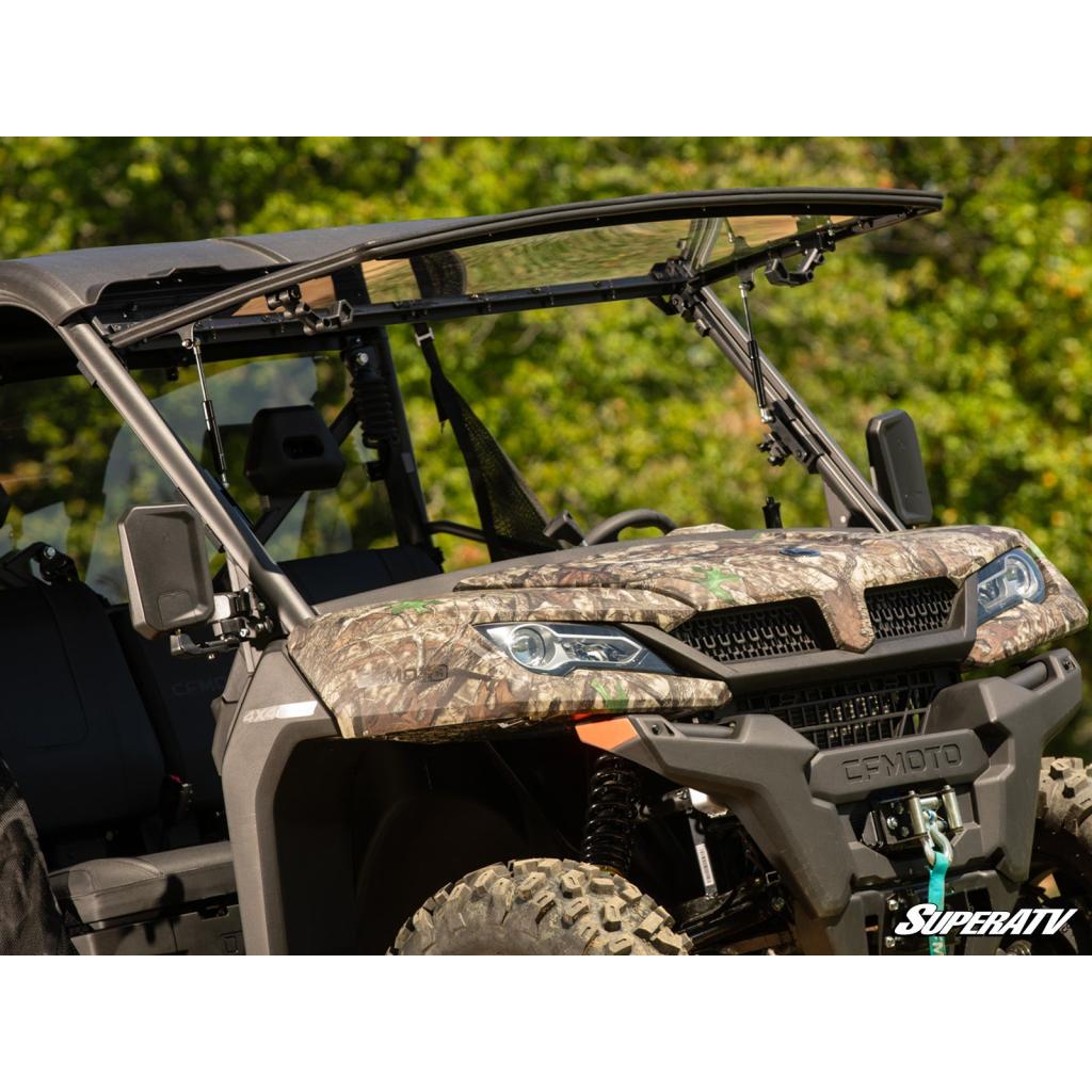 SuperATV CFMOTO UForce 1000 Scratch Resistant Flip Windshield