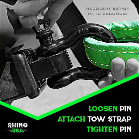 Rhino USA 20Ft Tow Strap/Hitch Combo