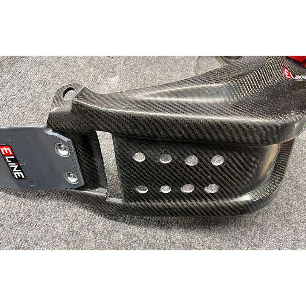 E - Line Carbon Fiber Skid Plate 2023 - UP KTM/HUS/GAS 250/300 | MSP30023 - MojoMotoSport.com