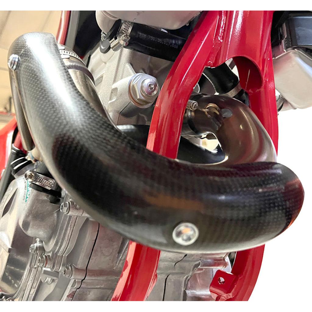 E - Line Stock Header Heat Shield for 2021 - 2023 GasGas MC/EX 250F | GHS25020 - MojoMotoSport.com