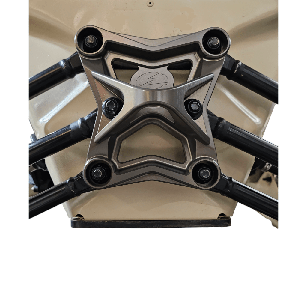 Elektric Offroad 2017 - 2021 Can Am X3 Maverick EOD Radius Rod Plate with Tow Hook Gun Metal - MojoMotoSport.com