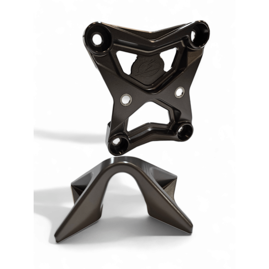 Elektric Offroad 2017 - 2021 Can Am X3 Maverick EOD Radius Rod Plate with Tow Hook Gun Metal - MojoMotoSport.com