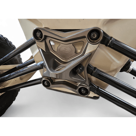 Elektric Offroad 2017 - 2021 Can Am X3 Maverick EOD Radius Rod Plate with Tow Hook Gun Metal - MojoMotoSport.com