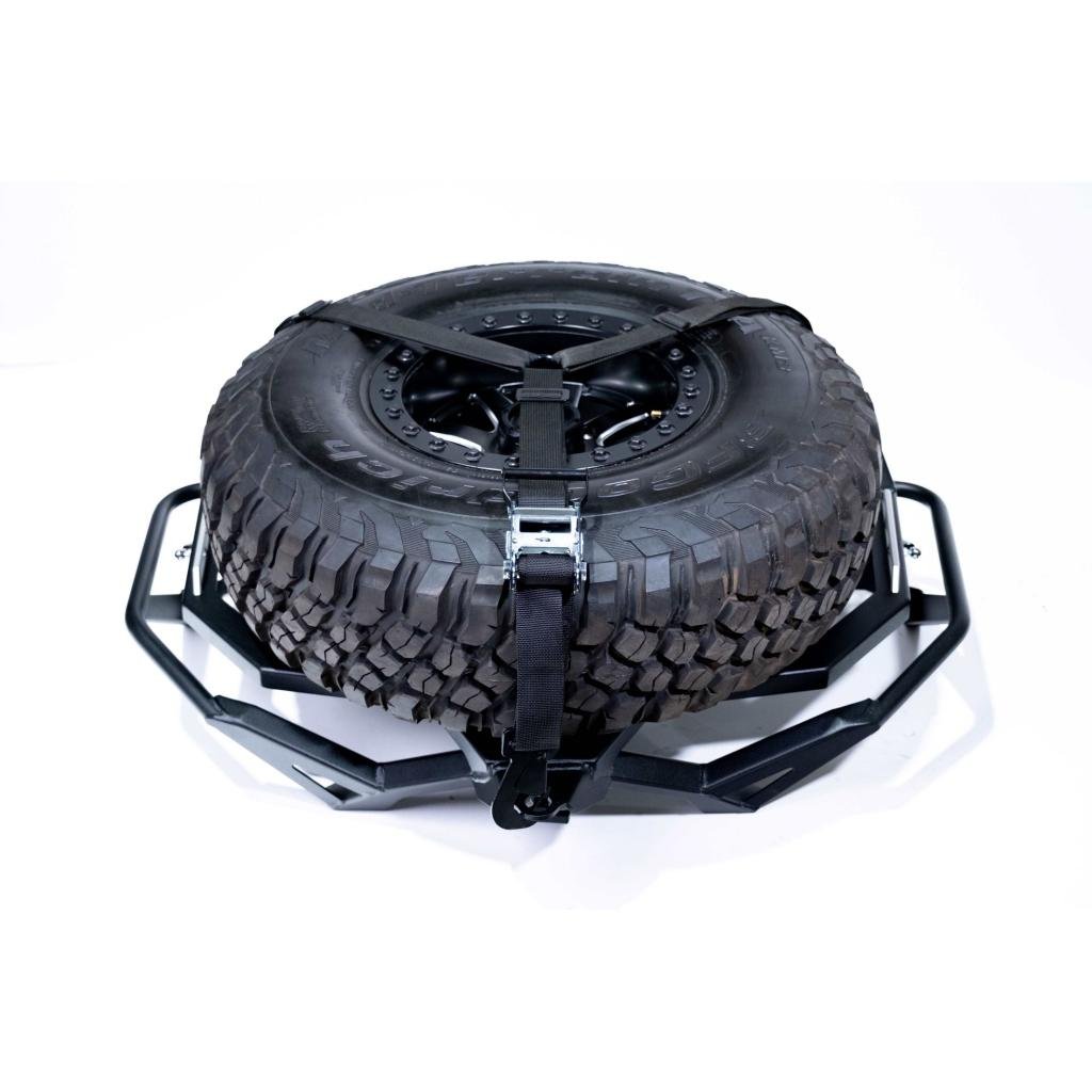 Elektric Offroad 2017 - 2024 Can Am X3 Maverick Volt Series Baja Spare Tire Rack - MojoMotoSport.com