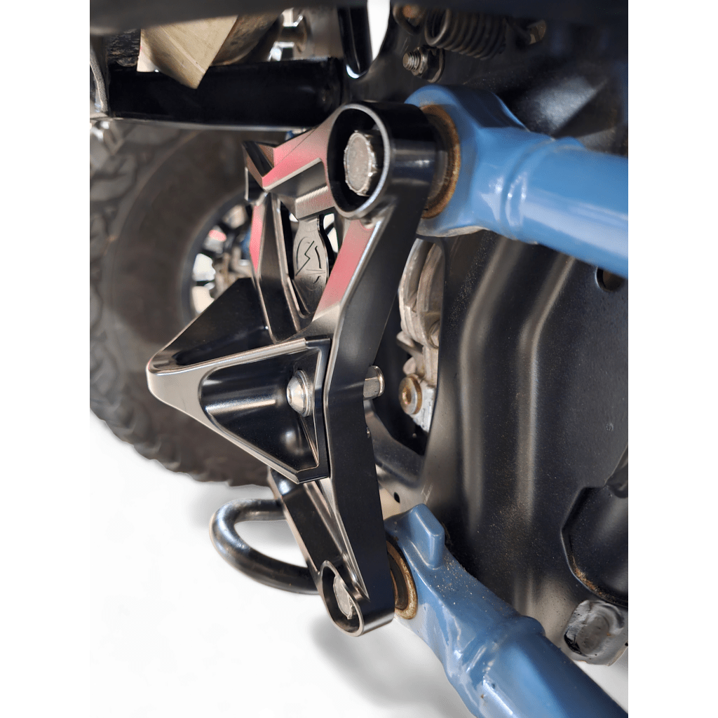 Elektric Offroad 2020 - 2024 Polaris RZR Pro XP Radius Rod Plate with Tow Hook Black - MojoMotoSport.com