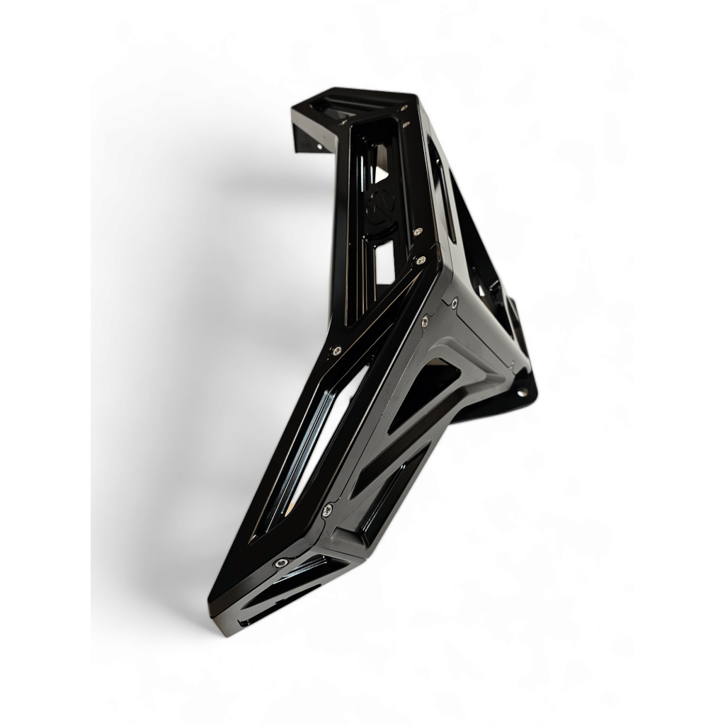 Elektric Offroad 2022 - 2024 Polaris RZR Pro R/ Turbo R Machined Billet Front Winch Bumper (Black Hard Anodize) - MojoMotoSport.com