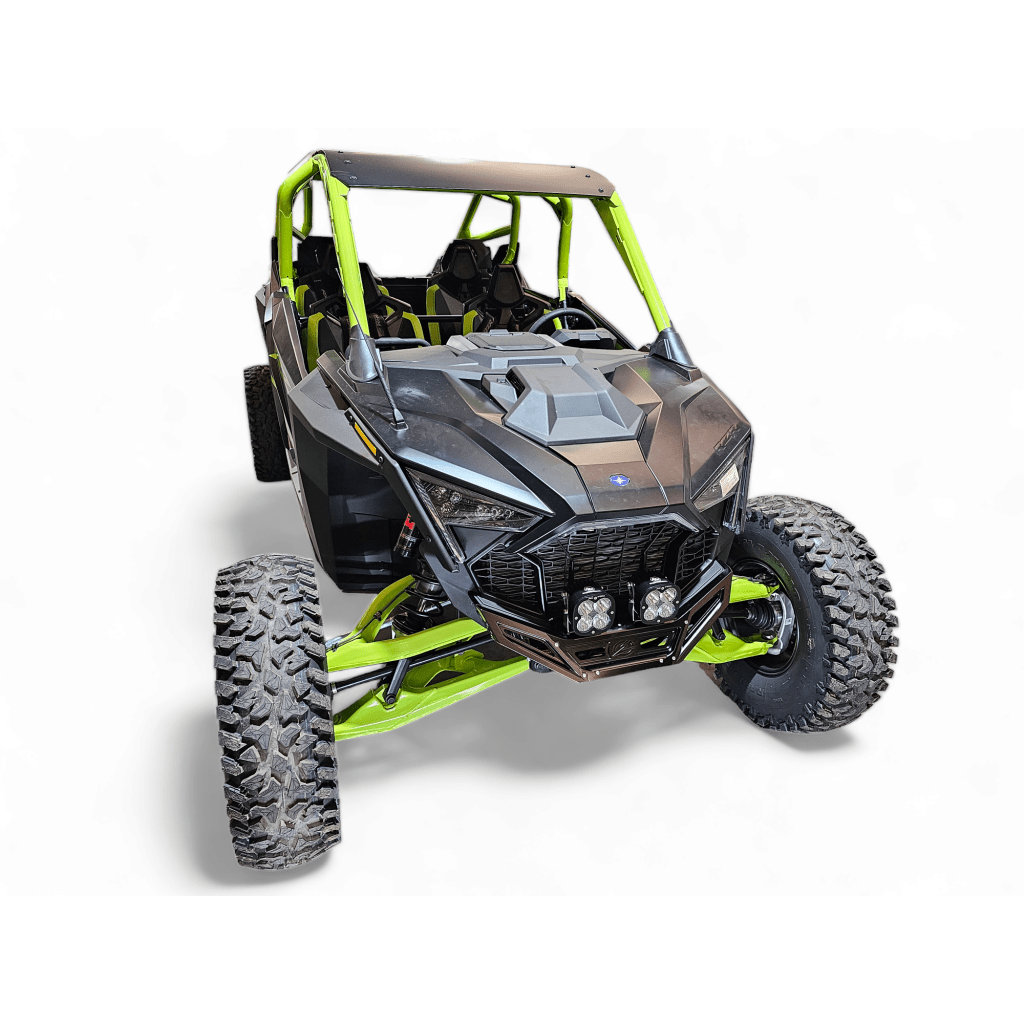 Elektric Offroad 2022 - 2024 Polaris RZR Pro R/ Turbo R Machined Billet Front Winch Bumper (Black Hard Anodize) - MojoMotoSport.com