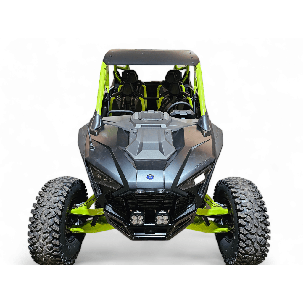 Elektric Offroad 2022 - 2024 Polaris RZR Pro R/ Turbo R Machined Billet Front Winch Bumper (Black Hard Anodize) - MojoMotoSport.com