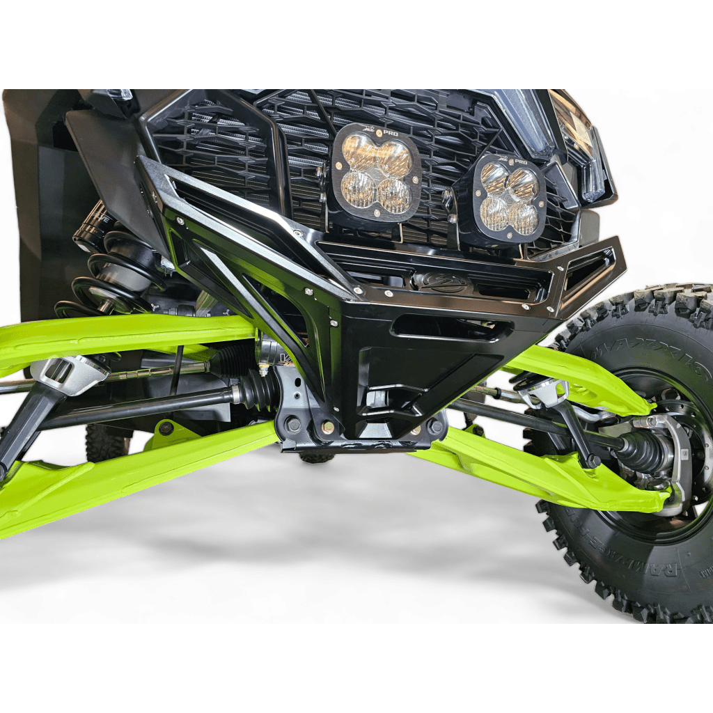 Elektric Offroad 2022 - 2024 Polaris RZR Pro R/ Turbo R Machined Billet Front Winch Bumper (Black Hard Anodize) - MojoMotoSport.com
