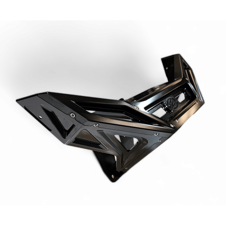 Elektric Offroad 2022 - 2024 Polaris RZR Pro R/ Turbo R Machined Billet Front Winch Bumper (Black Hard Anodize) - MojoMotoSport.com