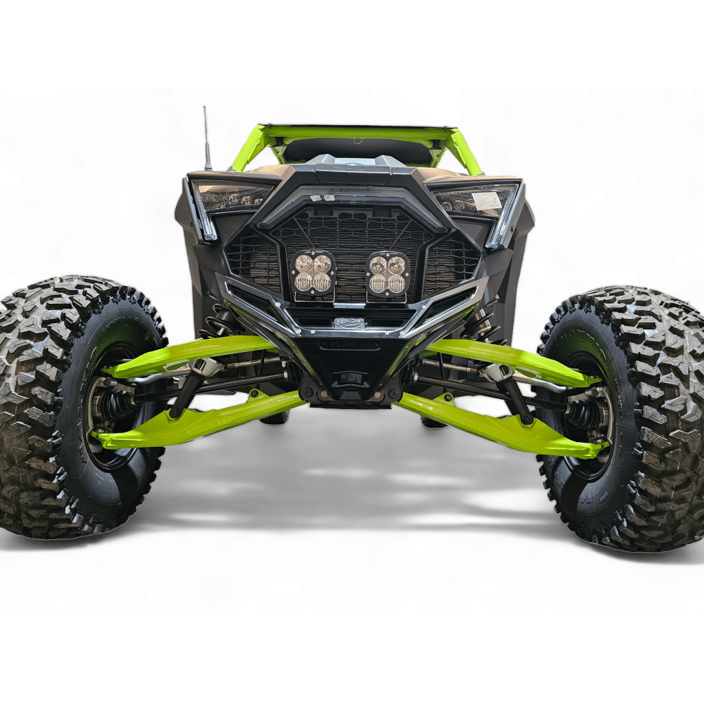 Elektric Offroad 2022 - 2024 Polaris RZR Pro R/ Turbo R Machined Billet Front Winch Bumper (Black Hard Anodize) - MojoMotoSport.com