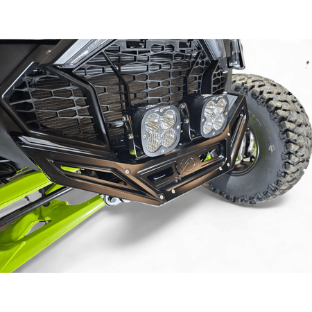 Elektric Offroad 2022 - 2024 Polaris RZR Pro R/ Turbo R Machined Billet Front Winch Bumper (Black Hard Anodize) - MojoMotoSport.com
