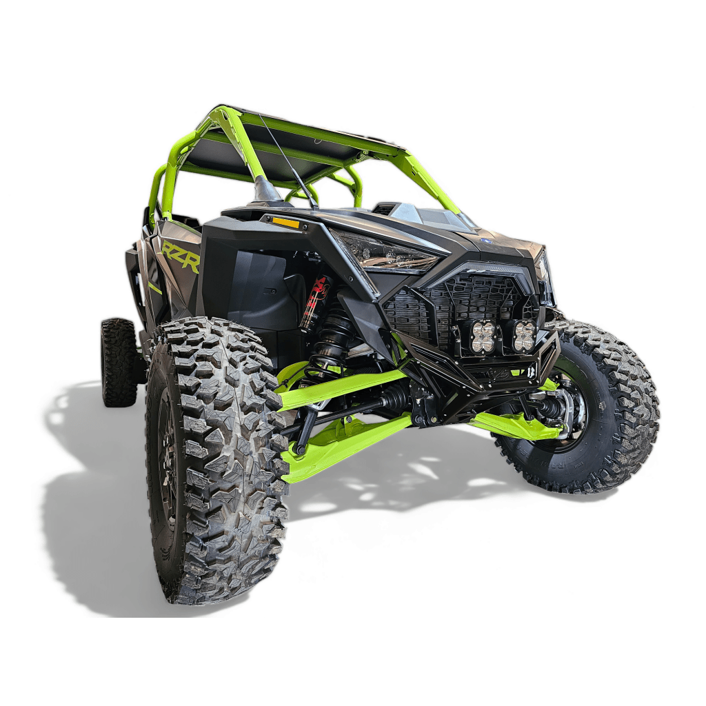 Elektric Offroad 2022 - 2024 Polaris RZR Pro R/ Turbo R Machined Billet Front Winch Bumper (Black Hard Anodize) - MojoMotoSport.com