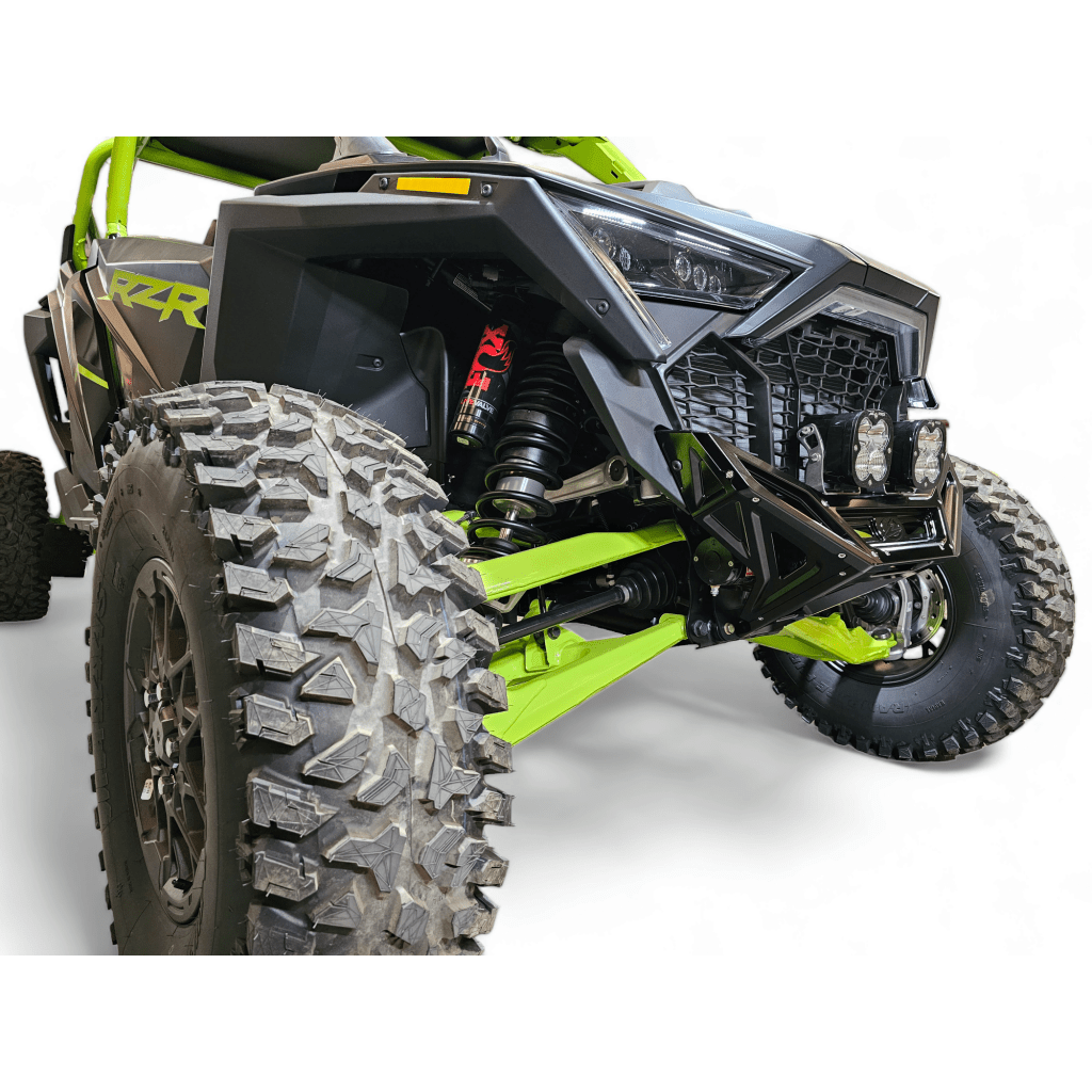 Elektric Offroad 2022 - 2024 Polaris RZR Pro R/ Turbo R Machined Billet Front Winch Bumper (Black Hard Anodize) - MojoMotoSport.com