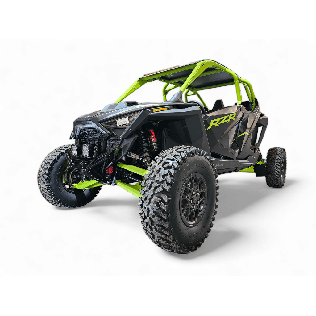 Elektric Offroad 2022 - 2024 Polaris RZR Pro R/ Turbo R Machined Billet Front Winch Bumper (Black Hard Anodize) - MojoMotoSport.com