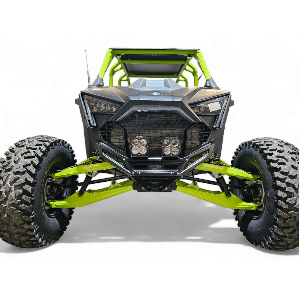 Elektric Offroad 2022 - 2024 Polaris RZR Pro R/ Turbo R Machined Billet Front Winch Bumper (Black Hard Anodize) - MojoMotoSport.com
