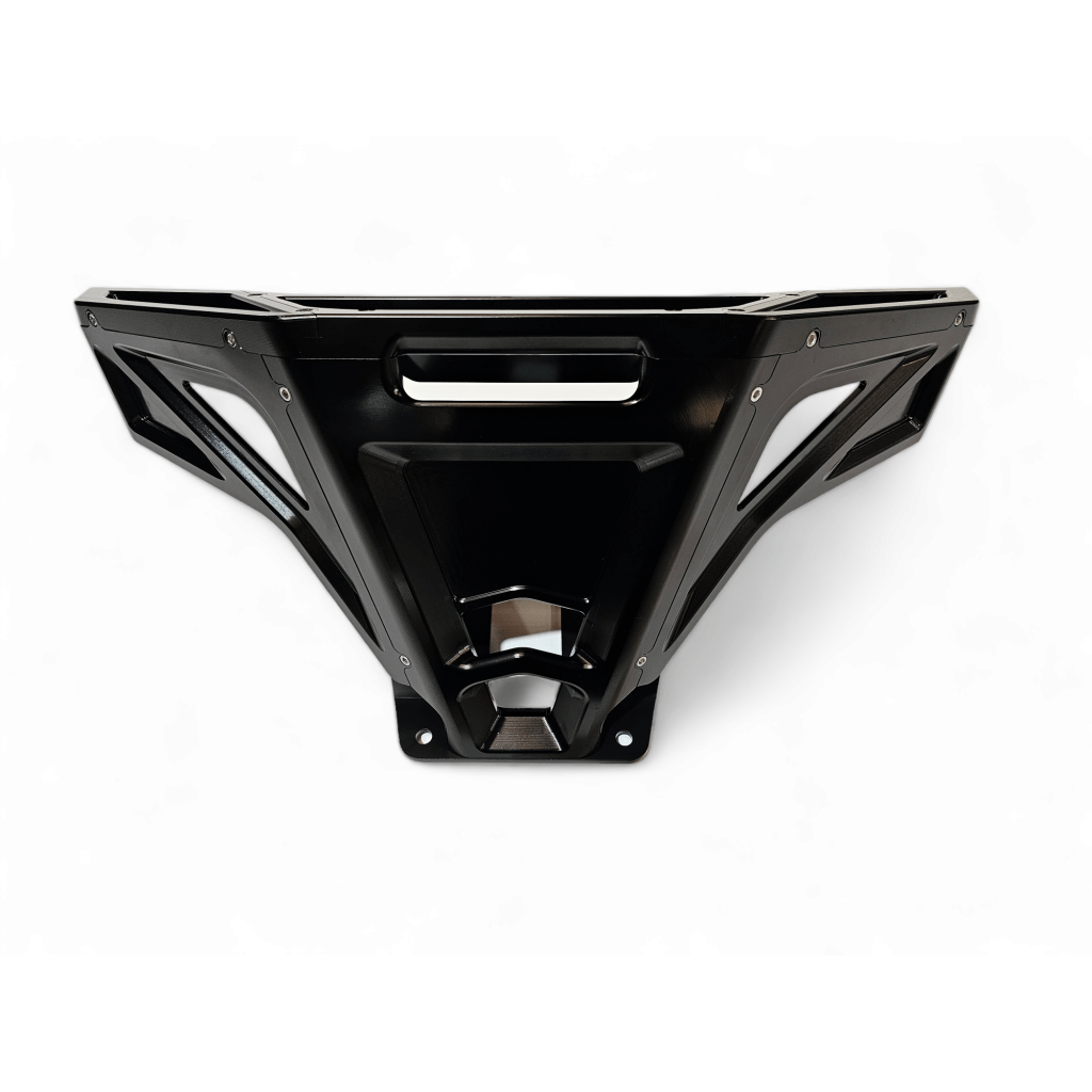 Elektric Offroad 2022 - 2024 Polaris RZR Pro R/ Turbo R Machined Billet Front Winch Bumper (Black Hard Anodize) - MojoMotoSport.com