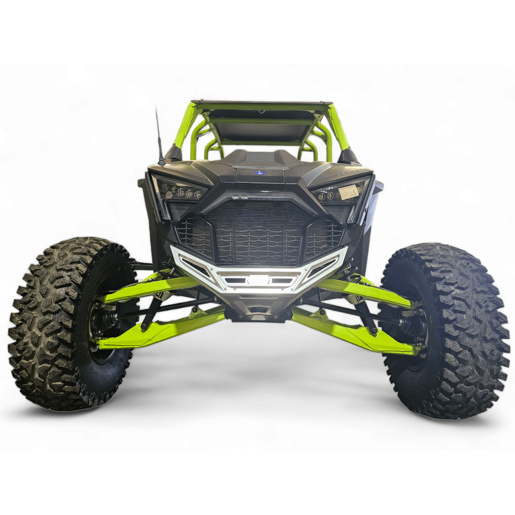 Elektric Offroad 2022 - 2024 Polaris RZR Pro R/ Turbo R Machined Billet Front Winch Bumper (Clear Hard Anodize) - MojoMotoSport.com