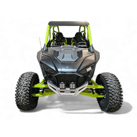 Elektric Offroad 2022 - 2024 Polaris RZR Pro R/ Turbo R Machined Billet Front Winch Bumper (Clear Hard Anodize) - MojoMotoSport.com