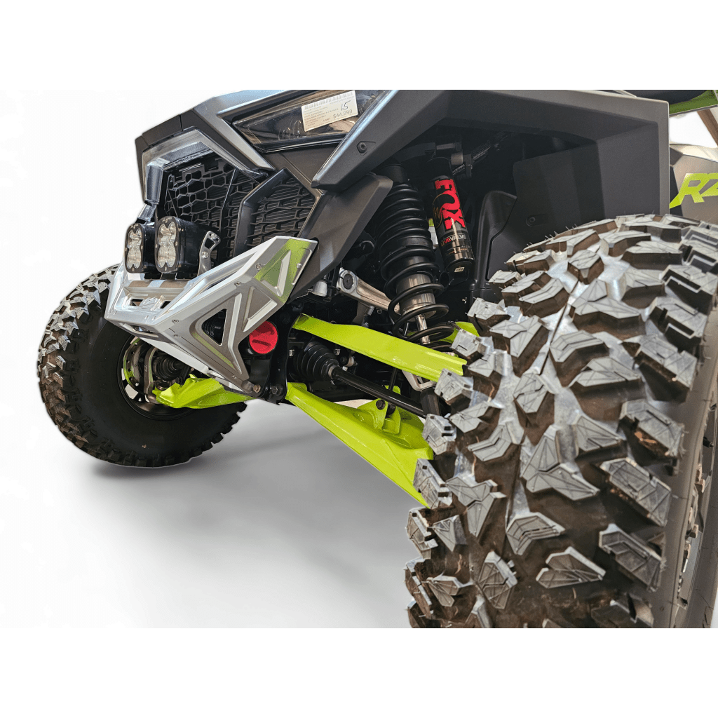 Elektric Offroad 2022 - 2024 Polaris RZR Pro R/ Turbo R Machined Billet Front Winch Bumper (Clear Hard Anodize) - MojoMotoSport.com