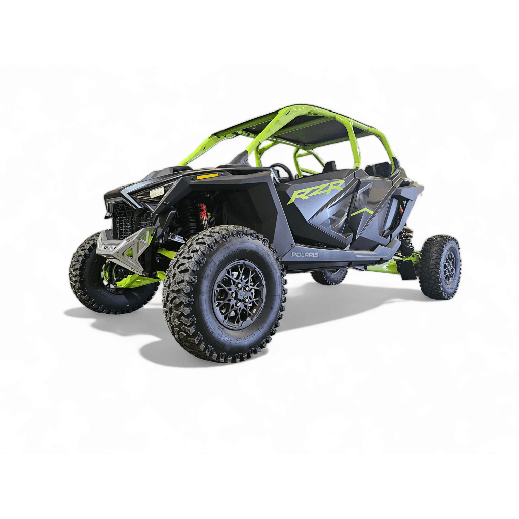 Elektric Offroad 2022 - 2024 Polaris RZR Pro R/ Turbo R Machined Billet Front Winch Bumper (Clear Hard Anodize) - MojoMotoSport.com