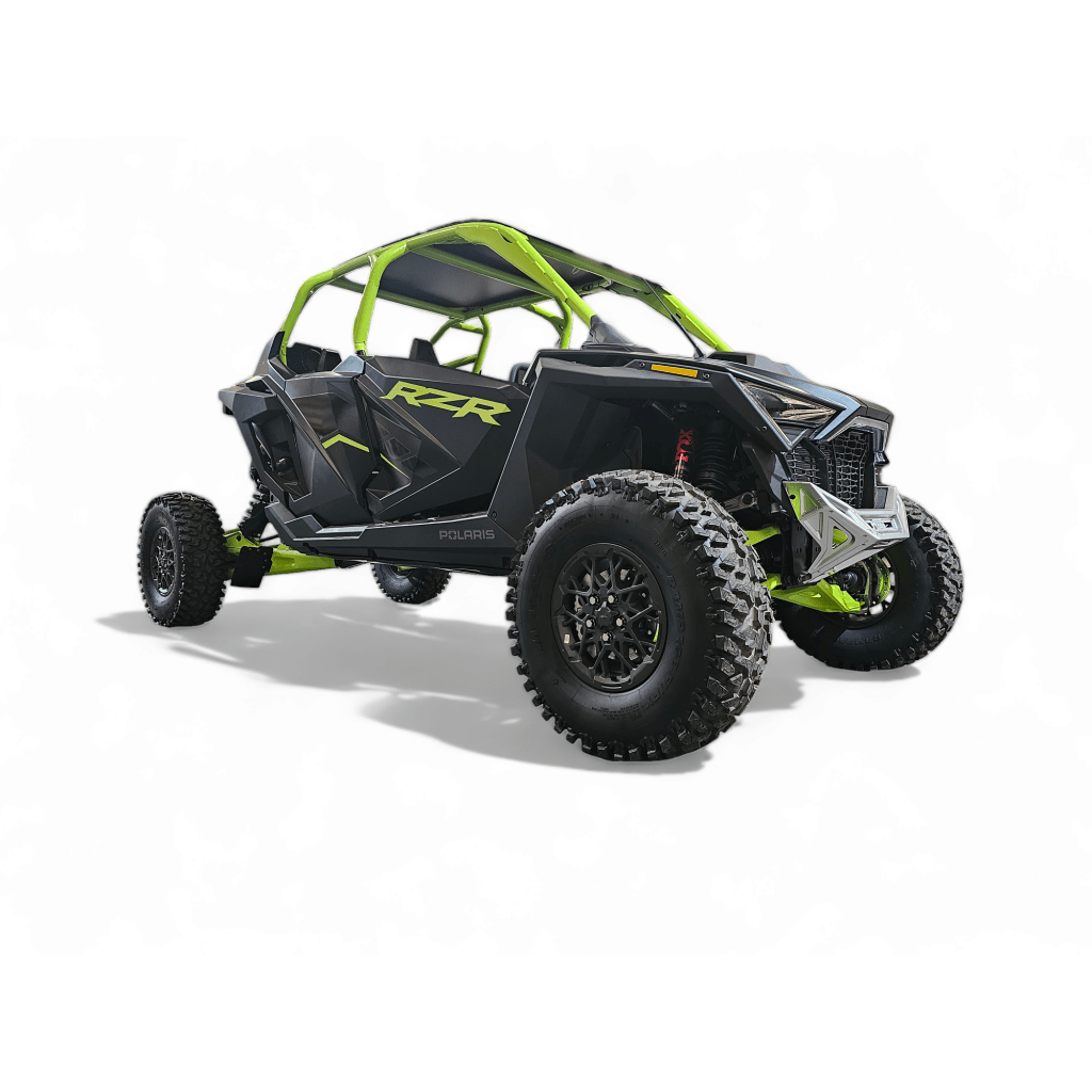 Elektric Offroad 2022 - 2024 Polaris RZR Pro R/ Turbo R Machined Billet Front Winch Bumper (Clear Hard Anodize) - MojoMotoSport.com