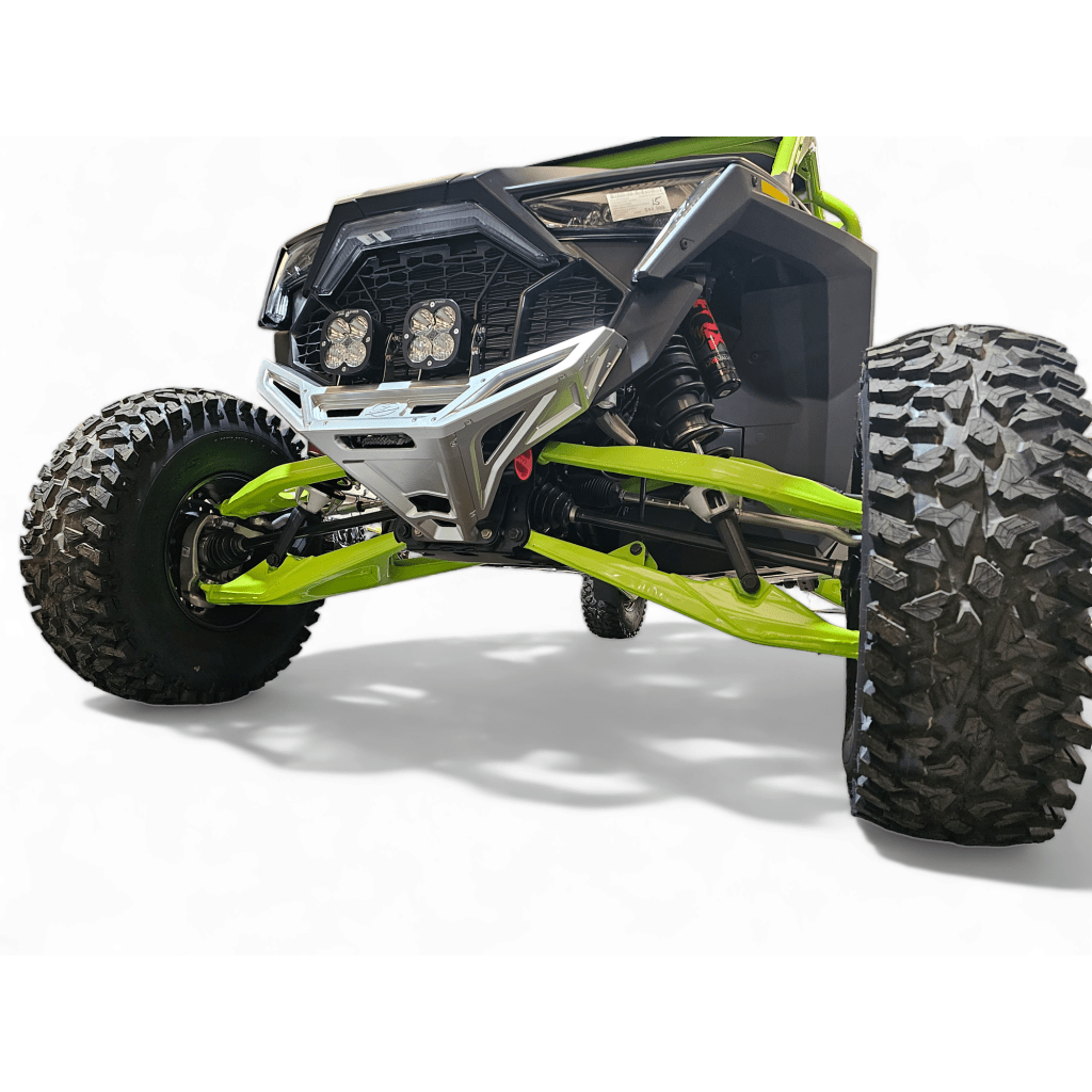 Elektric Offroad 2022 - 2024 Polaris RZR Pro R/ Turbo R Machined Billet Front Winch Bumper (Clear Hard Anodize) - MojoMotoSport.com
