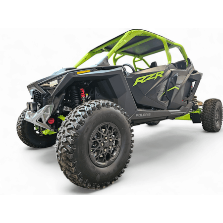 Elektric Offroad 2022 - 2024 Polaris RZR Pro R/ Turbo R Machined Billet Front Winch Bumper (Clear Hard Anodize) - MojoMotoSport.com
