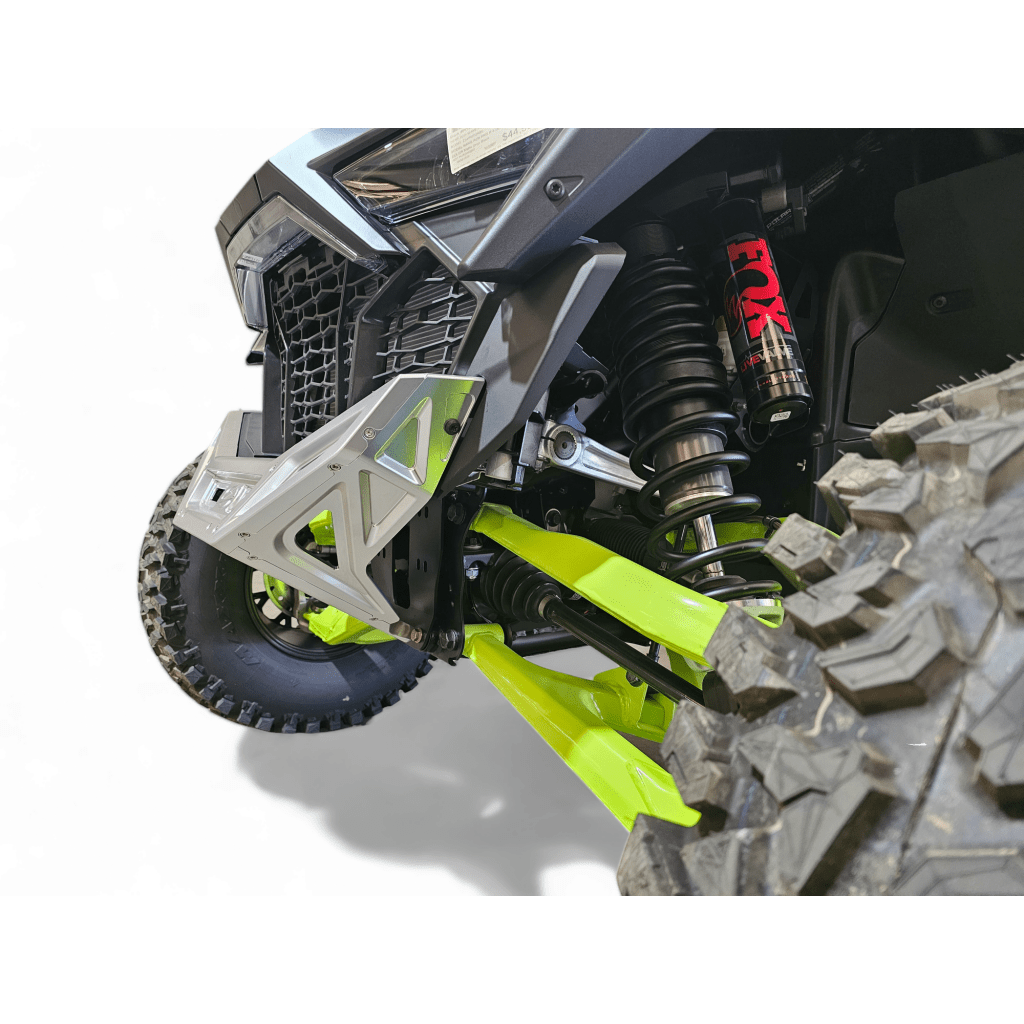 Elektric Offroad 2022 - 2024 Polaris RZR Pro R/ Turbo R Machined Billet Front Winch Bumper (Clear Hard Anodize) - MojoMotoSport.com