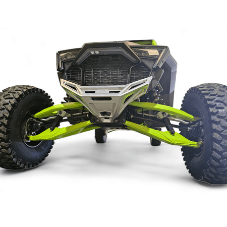 Elektric Offroad 2022 - 2024 Polaris RZR Pro R/ Turbo R Machined Billet Front Winch Bumper (Clear Hard Anodize) - MojoMotoSport.com