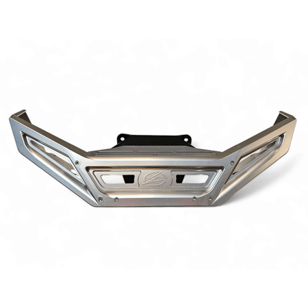 Elektric Offroad 2022 - 2024 Polaris RZR Pro R/ Turbo R Machined Billet Front Winch Bumper (Clear Hard Anodize) - MojoMotoSport.com