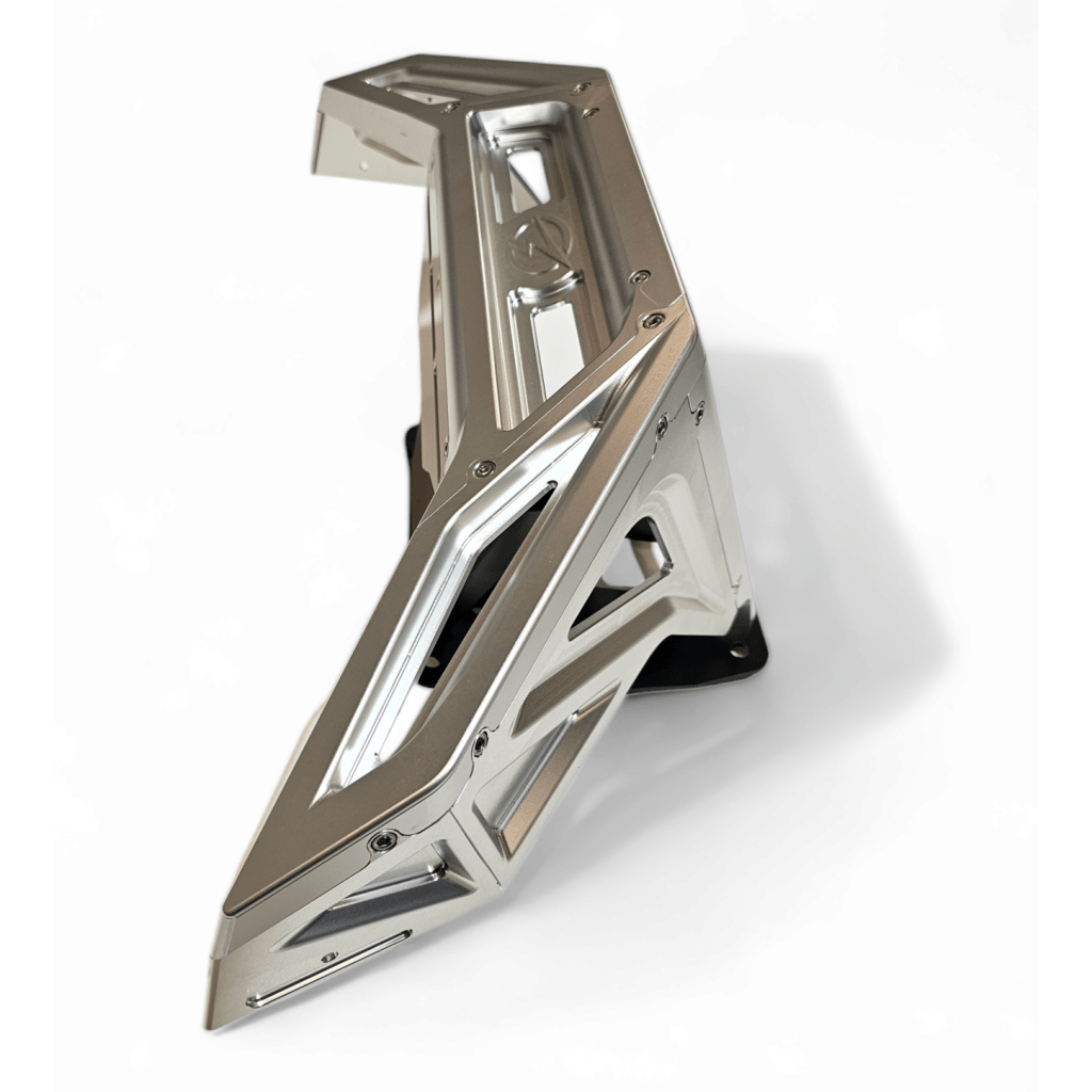 Elektric Offroad 2022 - 2024 Polaris RZR Pro R/ Turbo R Machined Billet Front Winch Bumper (Clear Hard Anodize) - MojoMotoSport.com