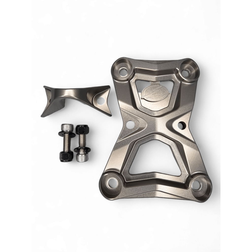 Elektric Offroad 2022 - 2024 Polaris RZR Turbo R/Pro R EOD Radius Rod Plate with Tow Hook Gunmetal - MojoMotoSport.com
