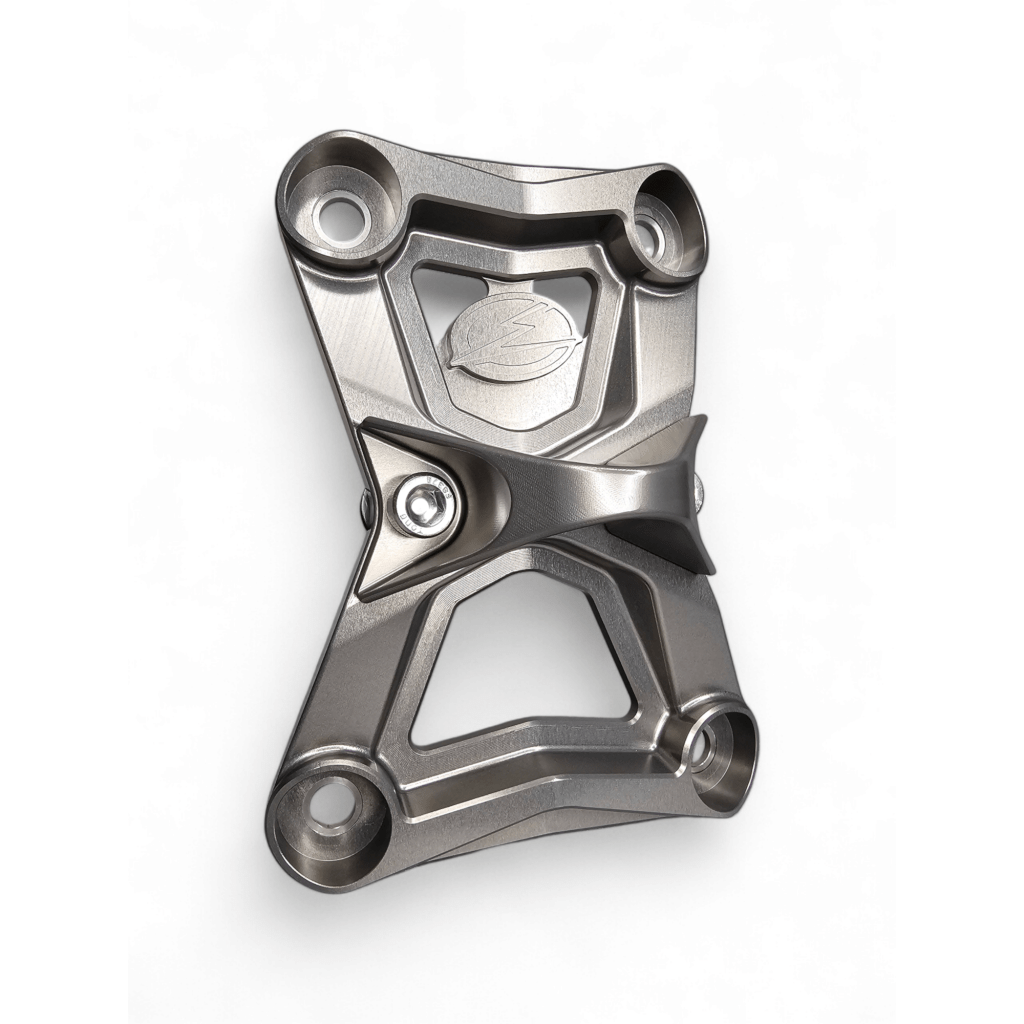 Elektric Offroad 2022 - 2024 Polaris RZR Turbo R/Pro R EOD Radius Rod Plate with Tow Hook Gunmetal - MojoMotoSport.com
