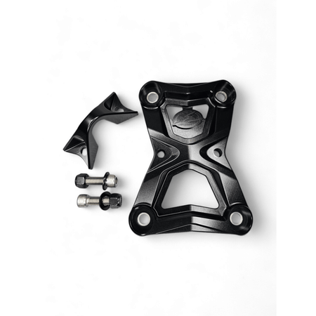 Elektric Offroad 2022 - 2024 Polaris RZR Turbo R/Pro R Radius Rod Plate with Tow Hook Black - MojoMotoSport.com