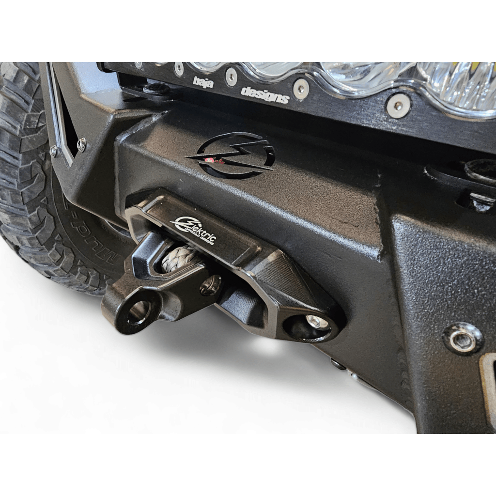 Elektric Offroad Designs UTV Winch Fairlead and Hook | Black - MojoMotoSport.com